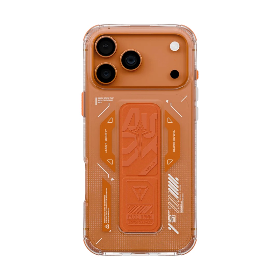 SKINARMA HELIO Case Mag-Charge with Grip-Stand (ORANGE)